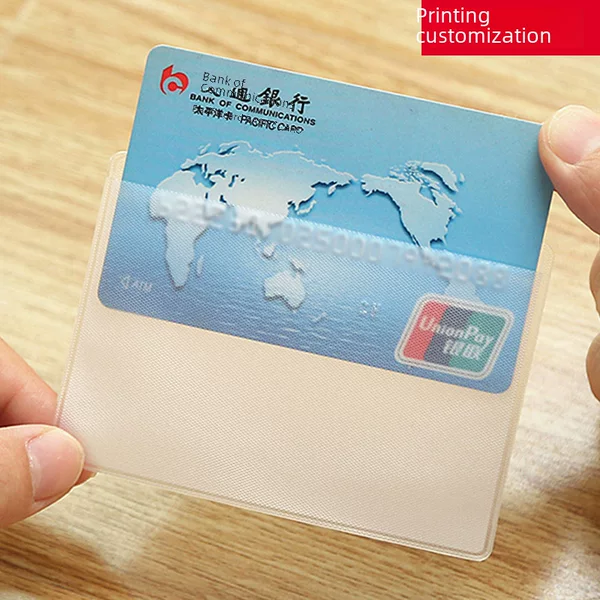 Transparent ID card set ID card waterproof protective cover wholesale anti-degaussing frosted bank bus card cover cross-border card film