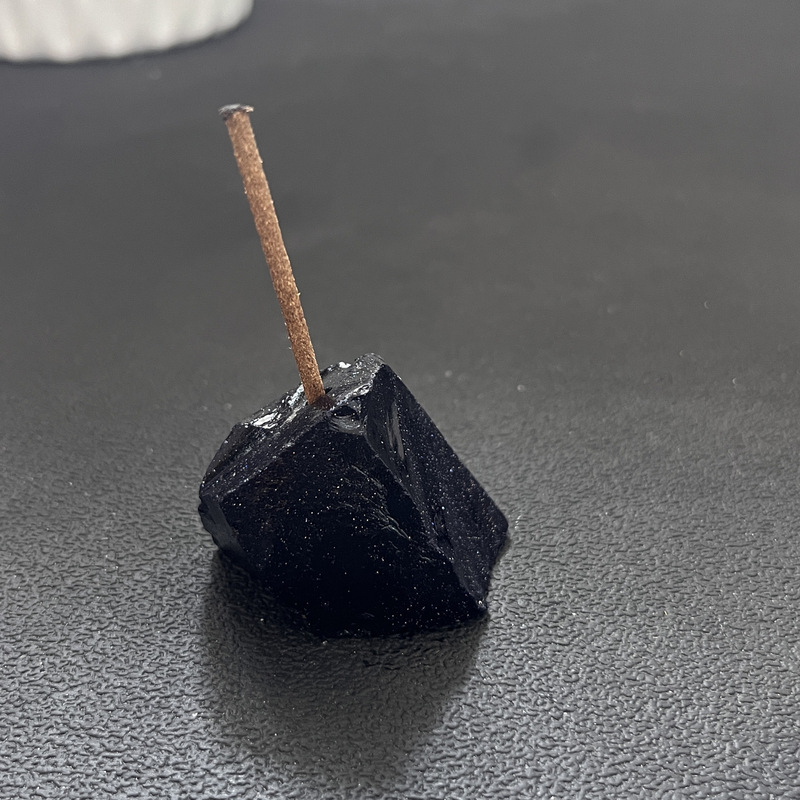 天然水晶原石香插底座摆件家居装饰品小众供佛香架线香创意礼品|undefined