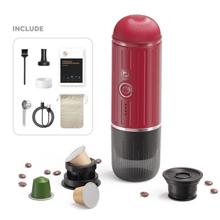 Coffee Machine New Wireless Heating Electric Espresso Machine Powder Capsule Charging Portable Outdoor Travel Car Home