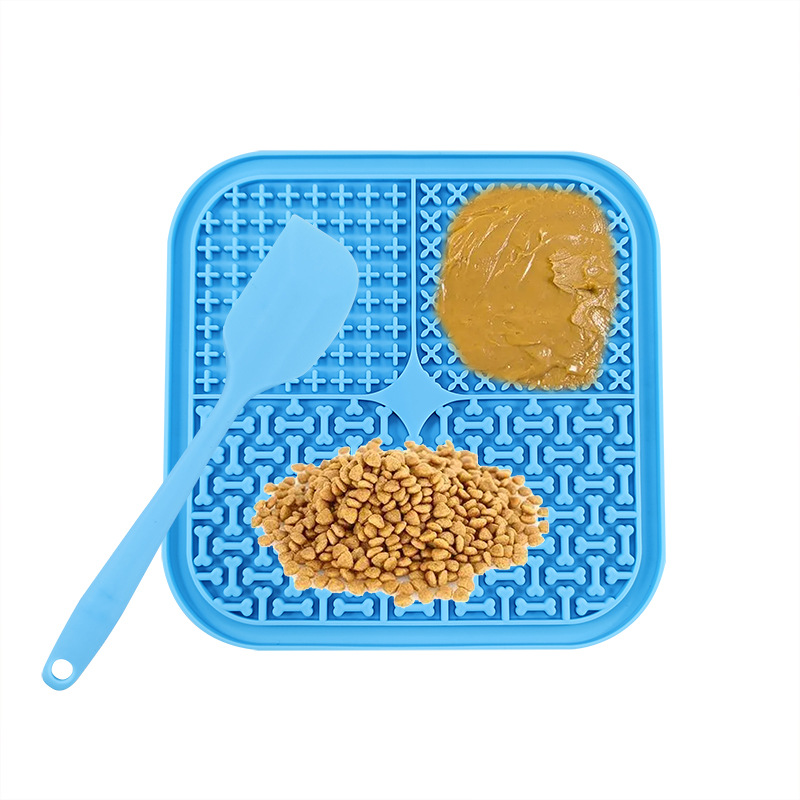 Estera de lamido de mascotas con ventosa perro antiestrangulador dispensador de comida lenta Slow Food Bowl gato y perro placa estera de comida lenta estera de silicona para perros