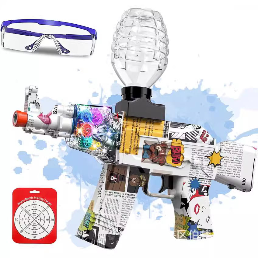 Transfronterizos para MP5K pistola de bala de gel pistola eléctrica de bala de bala de gel bola de juguete para niños regalos