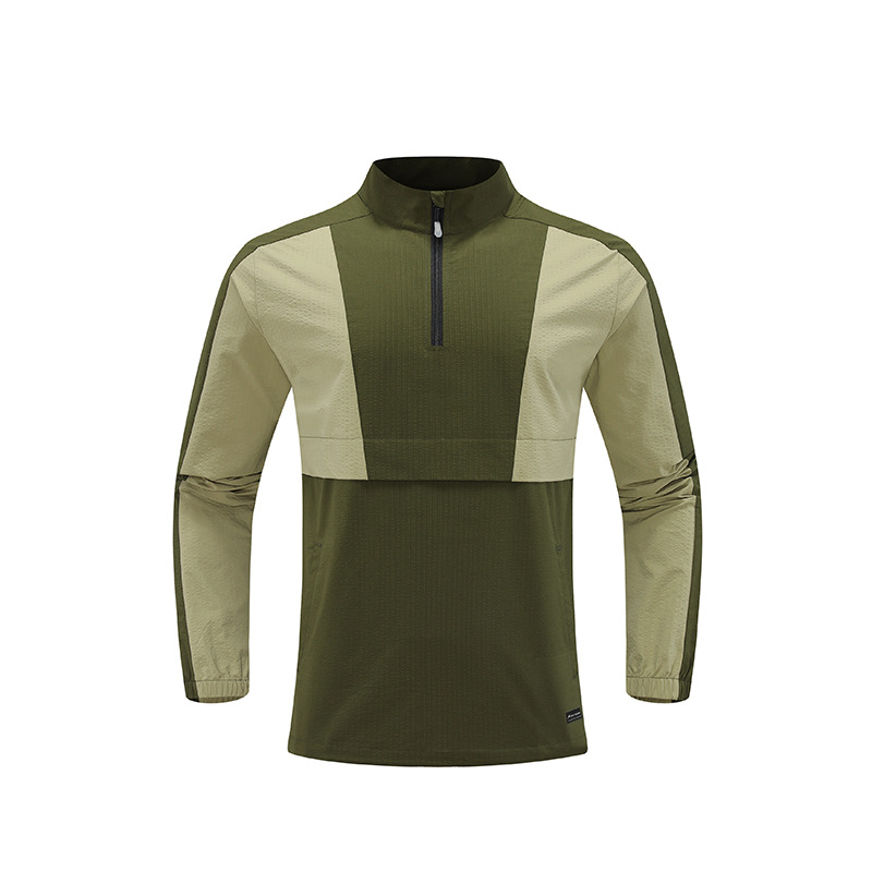 Marca de marea transfronteriza empalme color a prueba de viento impermeable chaqueta suelta de cuello de hombre chaqueta de trabajo chaqueta logo personalizado