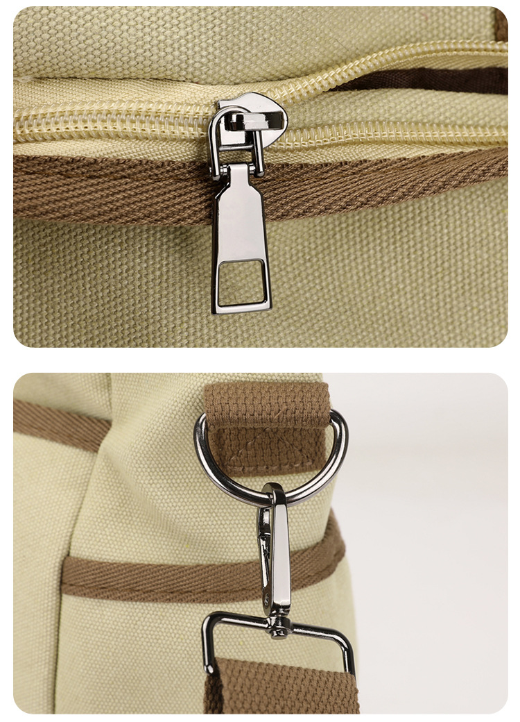 Women's Canvas Shoulder Bag Retro Style Large Capacity Office_voghion.com