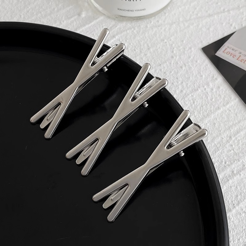 Inswind plata nuevo clip de cabello un clip lateral clip de cabello de alta calidad clip de cabello roto clip de frente tocado mujer