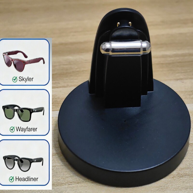 Suitable for Rayban Meta Ai Glasses Charger Stand Wayfarer/Headliner Charging Stand Suitable for Rayban Meta Ai Glasses Charger Stand Wayfarer/Headliner Charging Stand