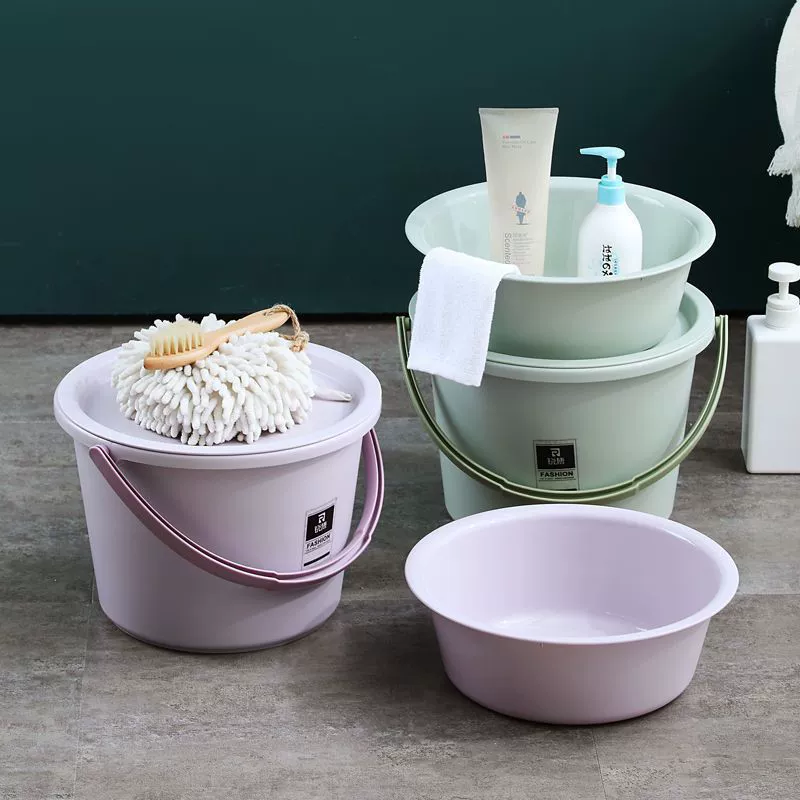Set for home use, bucket, washbasin for laundry for elementary school students, increased thickness
