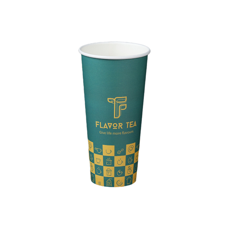 Tazas de papel, logotipos impresos personalizados, productos publicitarios gruesos, tazas de papel con leche, tazas de té con leche impresas personalizadas, bebidas calientes desechables, resistentes al calor image 5