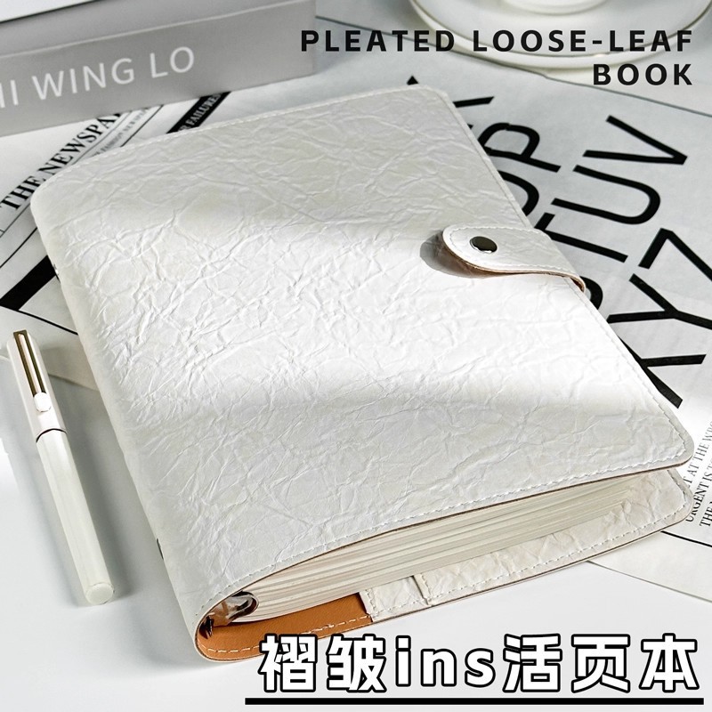 Cuaderno de cuaderno de hoja plegada a5 desmontable de alto valor de superficie cuaderno en blanco cuaderno de hoja interior sello de viaje sello