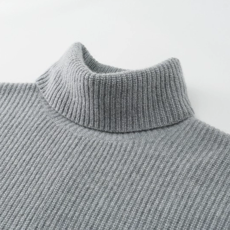 Платье из кашемира бархат suitable with a skirt for leisure, high collar, increased thickness, western style, oversize