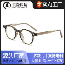 2236网红素颜TR插针平光镜架8631复古韩版文艺防蓝光近视眼镜框女