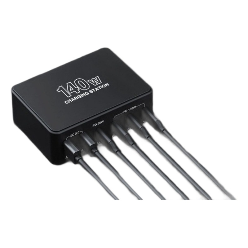 Fabricante 140W USB multi-Puerto cargador PD carga rápida multi-Puerto portátil teléfono móvil adaptador de la cabeza de carga