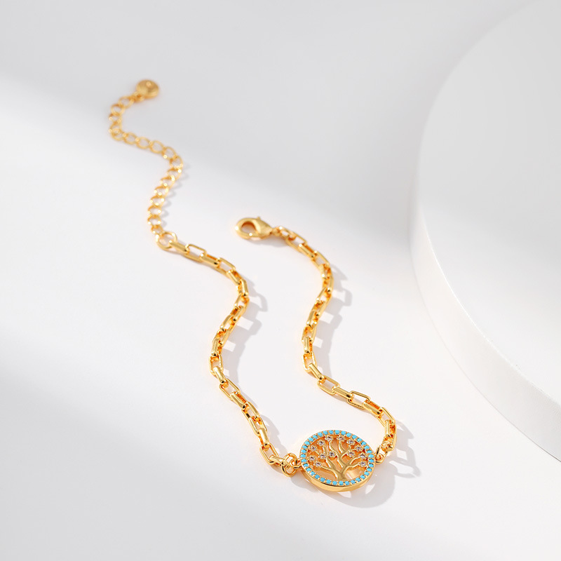 Fashion Tree Copper Plating Bracelets 1 Pair