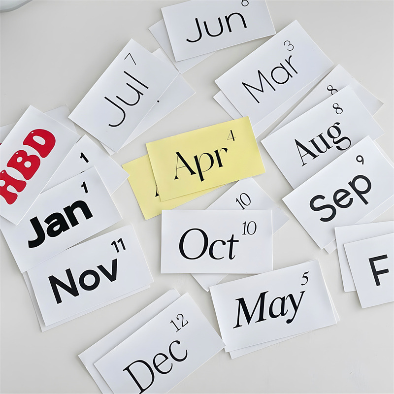 13 ins style black and white series December simple decorative diy packaging biscuit bag sealing sticker bag