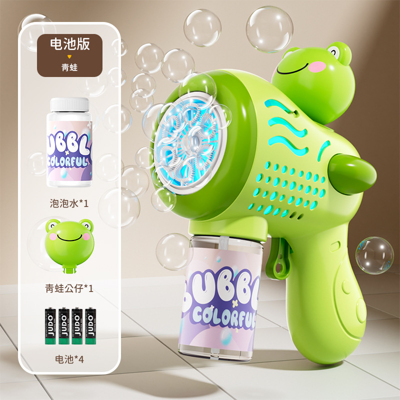Iluminación para niños, máquina de burbujas de pato, juguete de burbujas automático, pistola de burbujas eléctrica interactiva entre padres e hijos al por mayor