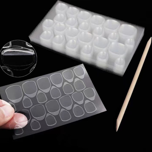 Factory direct sales jelly glue manicure enlarged and widened double-sided glue yellow glue invisible nail wear nail magic paste