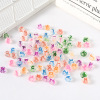 Acrylic beads with letters, accessory, through hole, wholesale