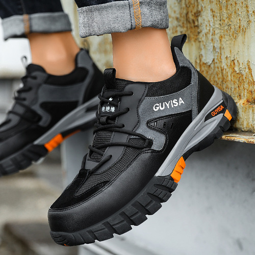 Summer Insulated Men's Shoes, Breathable, Anti-Pound, Anti-Puncture, Soft Sole, Protective Steel Toe Cap, 10KV Electrician Shoes