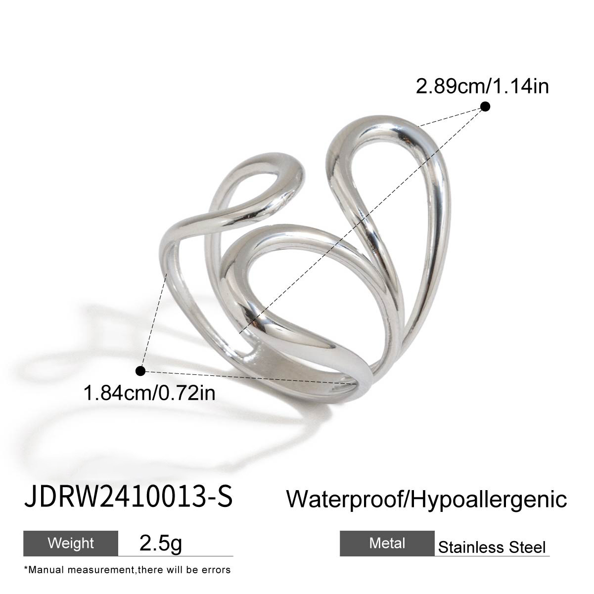 Jieding anillo europeo y americano, acero de titanio, joyas que no se desvanece, lujo ligero, anillos de alta calidad, joyas de acero inoxidable, anillos transfronterizos