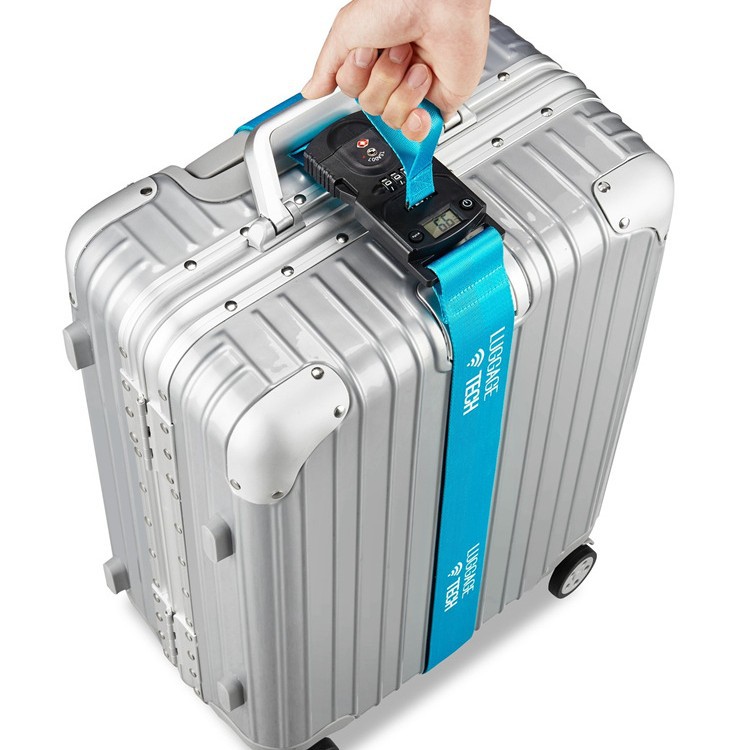 En stock pesaje cinturón vinculante refuerzo ajustable cinturón de equipaje de una palabra maleta consignación aduana contraseña bloqueo cinturón de embalaje