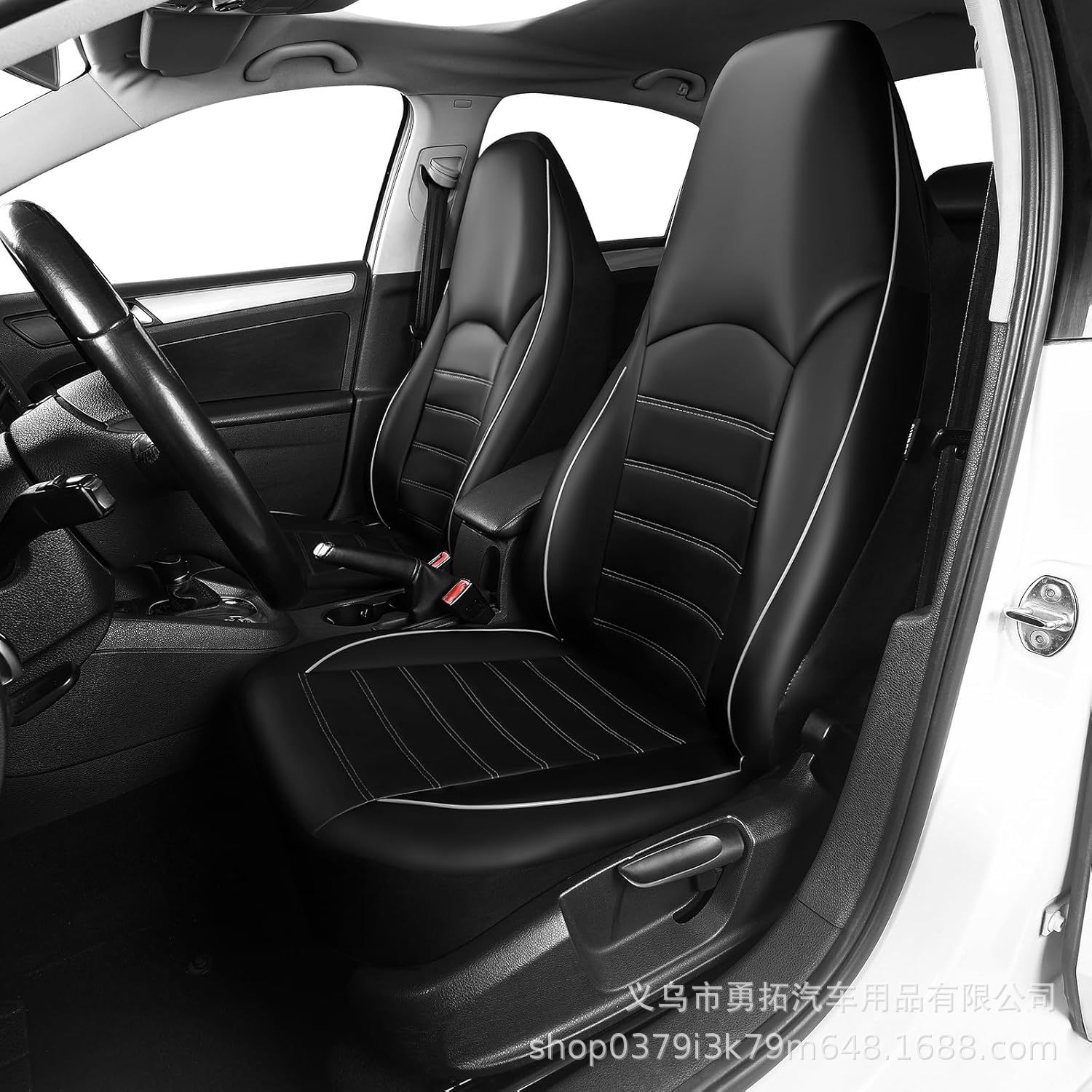 Cross-Border Hot-Selling Pu Double-Needle High-Back Leather Car Seat Cover Amazon Temu Mercado Libre Mexico