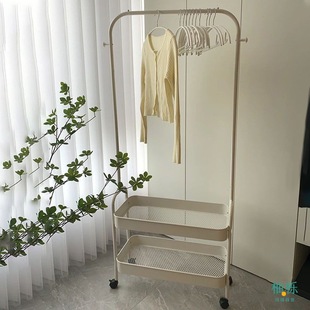 1 Clothes Hanger Floor-Standing Student Dormitory Simple Clothes Hanger Storage Rack Dormitory Removable Storage Rack Single-Pole Coat and Hat