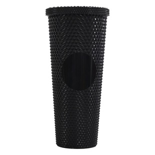 Factory direct supply hand Cup portable Diamond Cup double plastic straw cup large capacity American 710ml durian Cup