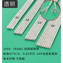 2468 18AWG�K���ž� 0.83ƽ�����~��a����  ��ɫ ͸�� ��ɫ