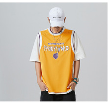 迅飞厂家运动男夏季速干衣短袖T恤宽松跑步装备篮球服印字健身服