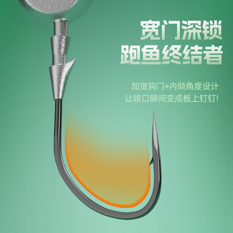 Aohu Qiaofeng ルアーヘッドフック 50 個テフロン強化障害物防止底ルアー餌漁具卸売|undefined