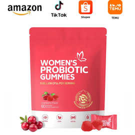 TK爆款女性益生菌软糖Cranberry gummies蔓越莓口味源头工厂直发
