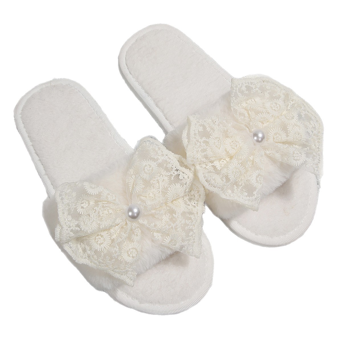 Pantuflas Peludas para Mujer de Peluche Sintético, Cómodo y Térmico, para el Hogar image 5