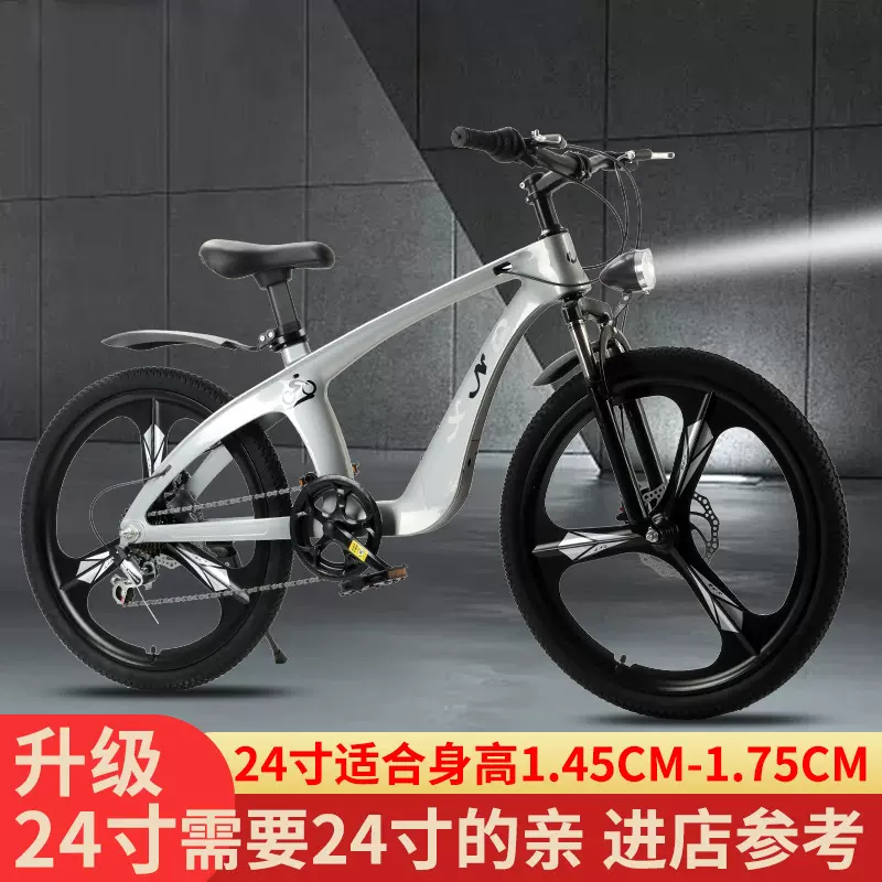 自行车儿童跨境欧洲男女孩20-22-24寸镁合金款少年成人变速山地车