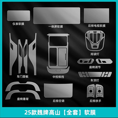 Interior Protection 8 Rear Air Conditioning | Car interior film - 25-wei-brand-alpine-full-set-soft-film