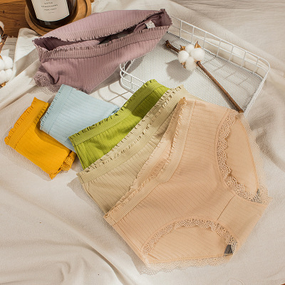 女士內褲石墨烯抗菌裆純棉中腰少女日系三角褲可愛內褲女廠家批發