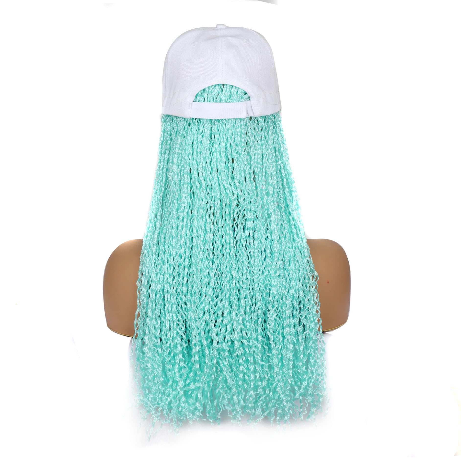 Synthetic wig Dirty hat dirty wig colored reggae braid_voghion.com