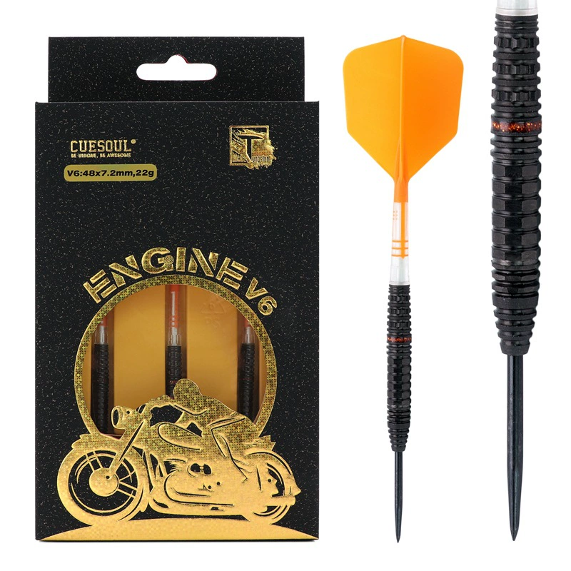 CUESOUL/Q killer Engine серии V6 Профессиональный 90% Вольфрамовая сталь Мягкий жесткий игровой дротик Костюм для дротиков из углеродного волокна