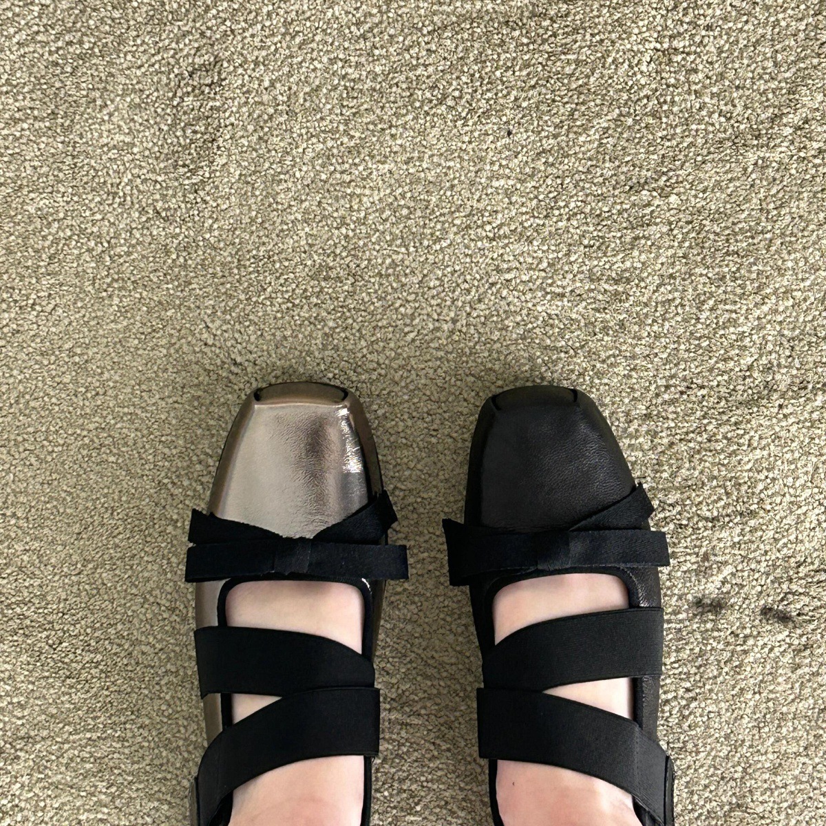 Versión de piel de oveja ~ arco coreano ballet de cuero Mary Jane zapatos de mujer zapatos de lefour de suela gruesa zapatos de cuero negro