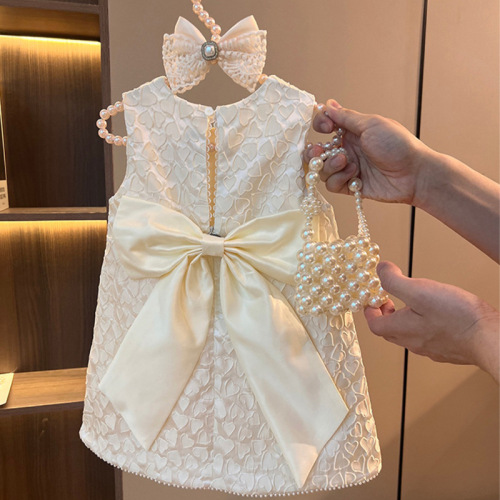 2024 New Stylish Spring Summer Children's Girls Dress French Dress Girl Blouse Dress Princess Dress