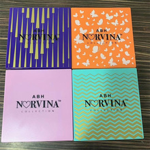 跨境ABH眼影norvina25色眼影盘彩色玩妆舞台妆闪粉珠光亮片温柔橘