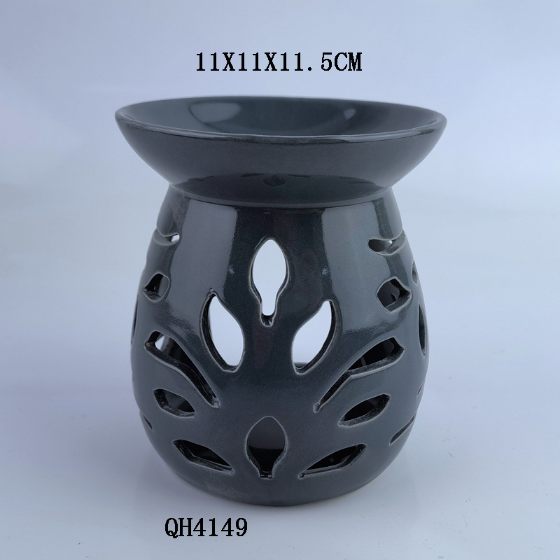 Aceite esencial transfronterizo, evaporador, lámpara de aceite esencial de hotel, vela de dormitorio, quemador de incienso de cerámica de cera T para el hogar, quemador de incienso, quemador de aromaterapia