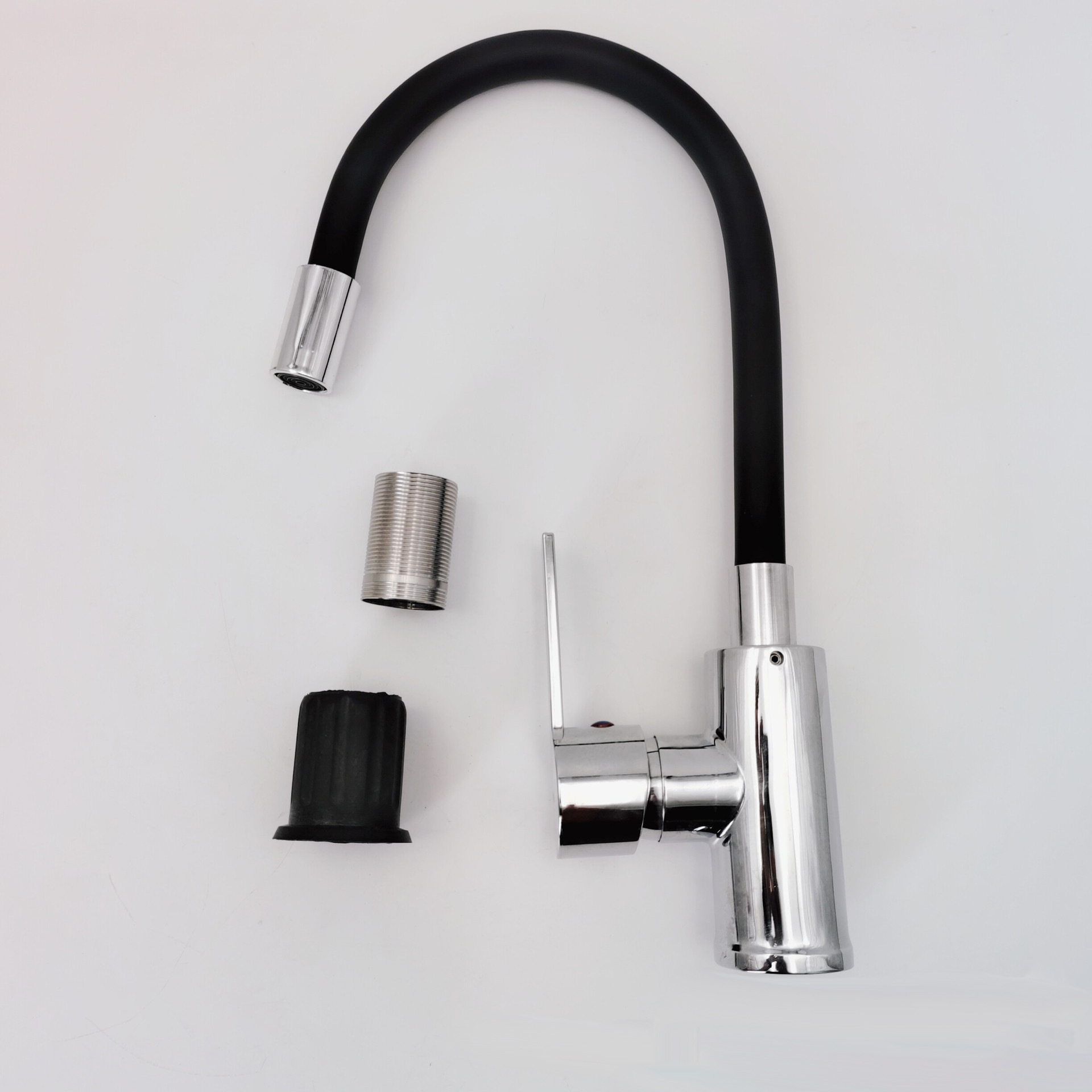 Dibujo de alambre de color universal tubería de hortales fría y caliente grifo de acero inoxidable color universal mezcla de agua de cocina grifo de comercio exterior