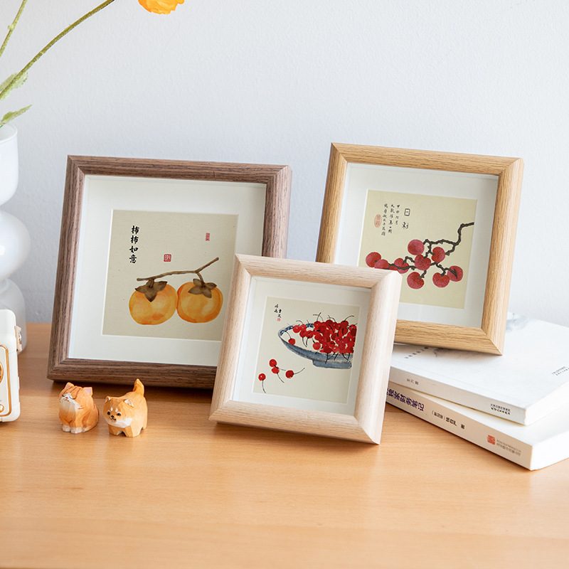 Creative hollow photo frame table mini square photo frame 4 inch 10*10 calligraphy and painting DIY frame oil painting frame