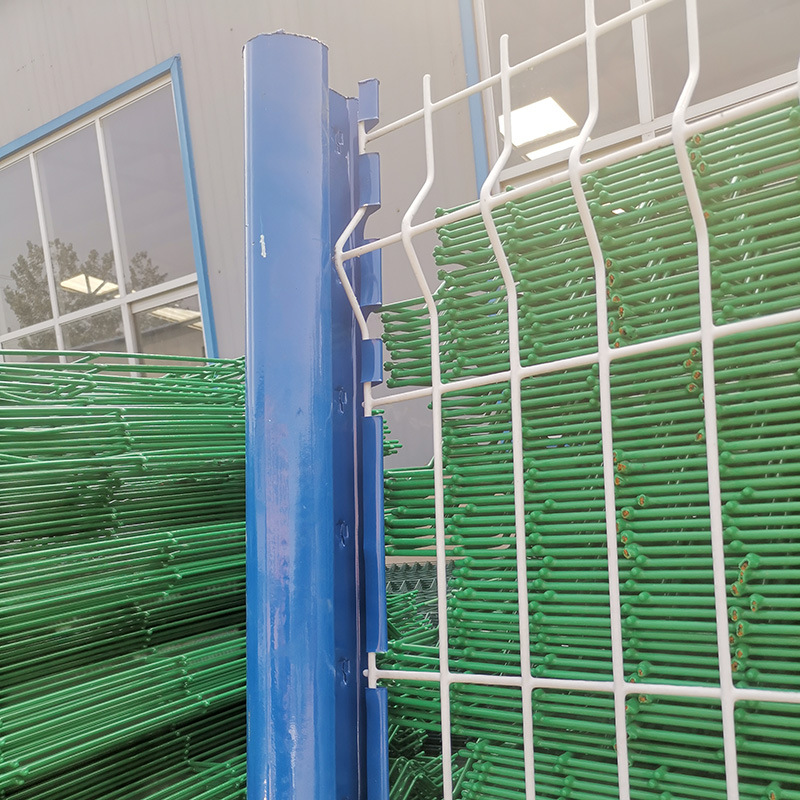 桃型柱护栏网 现货供应三角折弯护栏小区园林别墅隔离桃型柱护栏