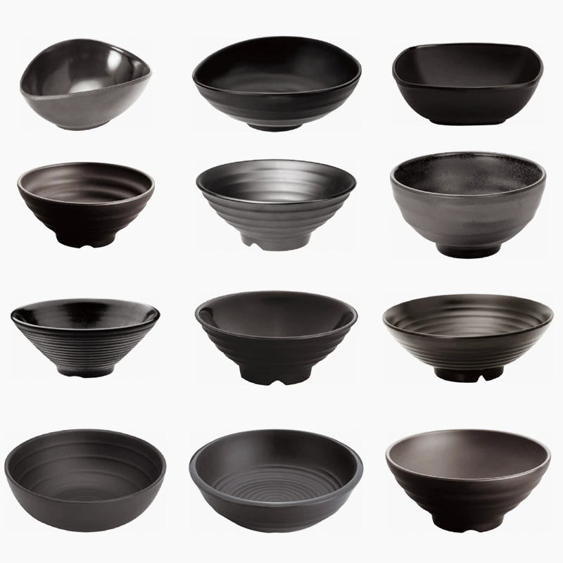 A5 миска с меламином Dougou черный суп с лапшой миска корейского барбекю пибимпап тушеная миска с рисом из свинины Коммерческая большая миска с лапшой