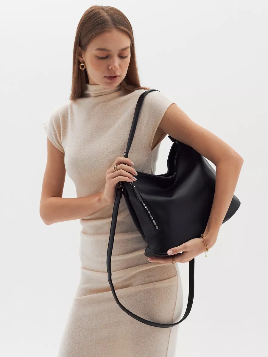 Women's Shoulder Bag Large Capacity Versatile Bucket Bag Classic_voghion.com