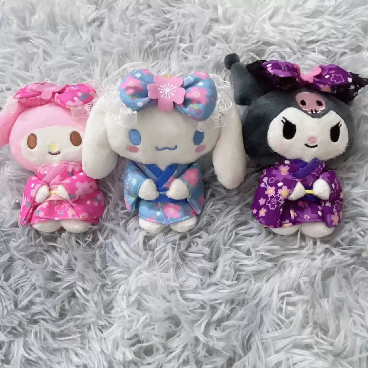 Плюшевый подвес (Sanrio) милый персонаж брелок, кимоно-набор, подвеска для сумки, 0,15 кг