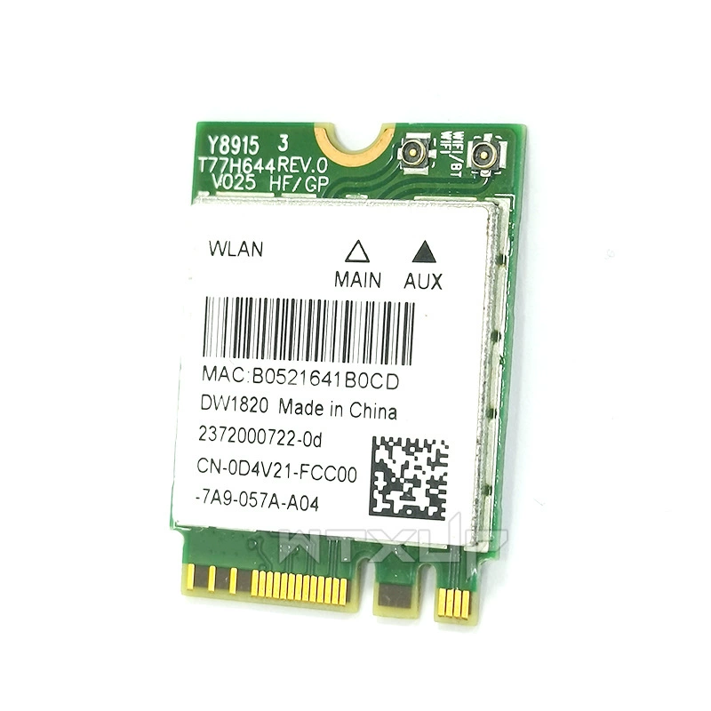Беспроводная сетевая карта Qualcomm DW1820 NFA344, 5G двухдиапазонный гигабитный Wi-Fi5, модуль NGFF M.2 с Bluetooth 4.1
