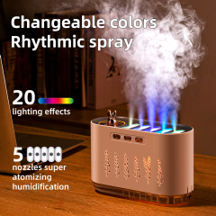 2025 新しいピックアップカラフルなダイナミックアロマセラピーマシン加湿器高価値サイレントホームベッドルームデスクトップカスタマイズ