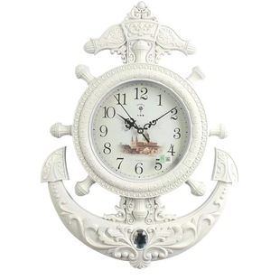 North Star rudder clock wall clock living room European clock bedroom ultra-quiet home creative wall hanging