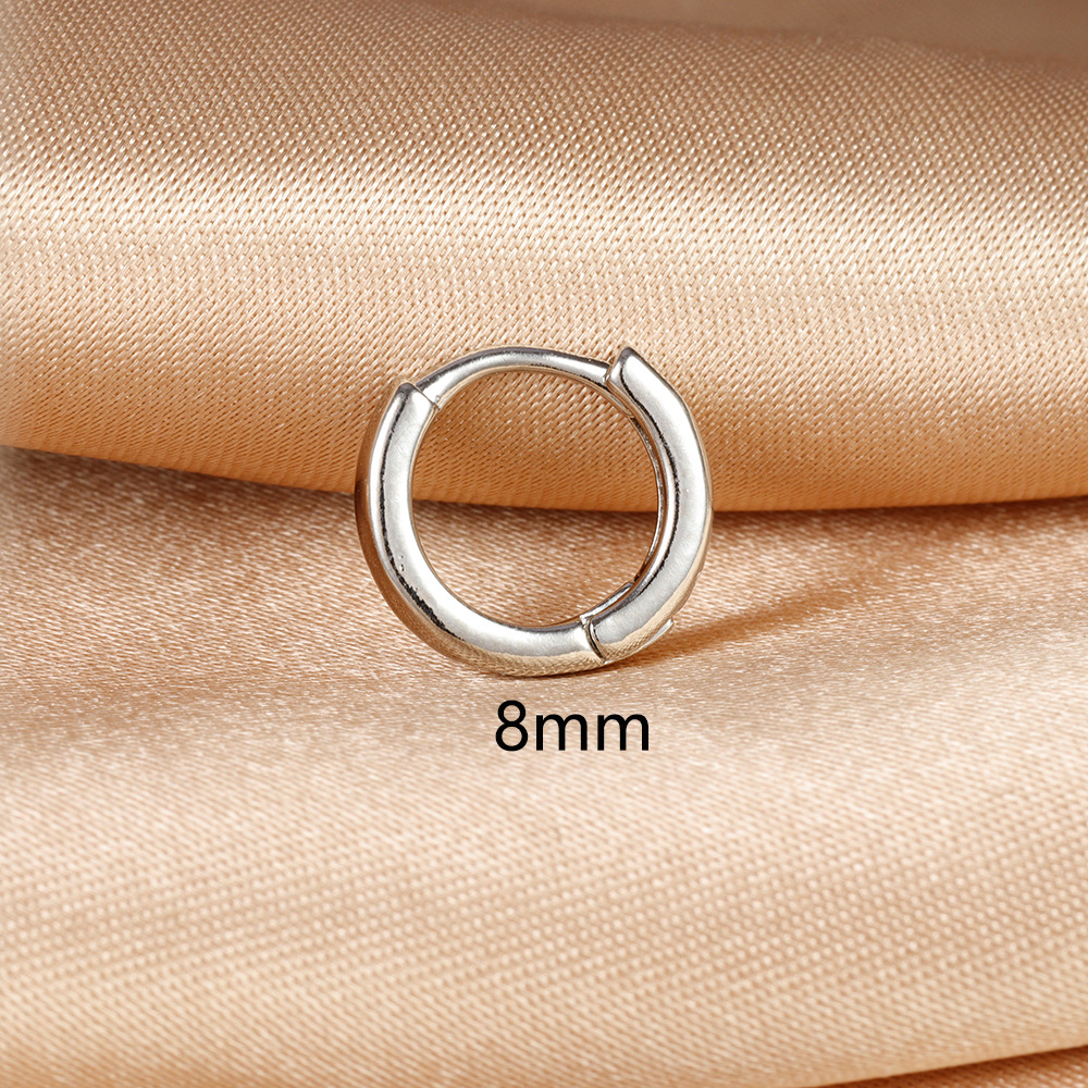 1 Piece Simple Style Circle Plating Copper Earrings display picture 12